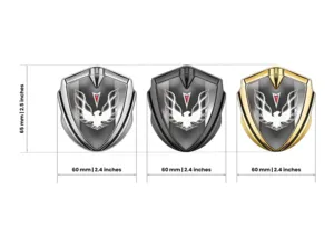 Pontiac 3d Emblema Insignia Diseño Pro Acero Inoxidable 3D